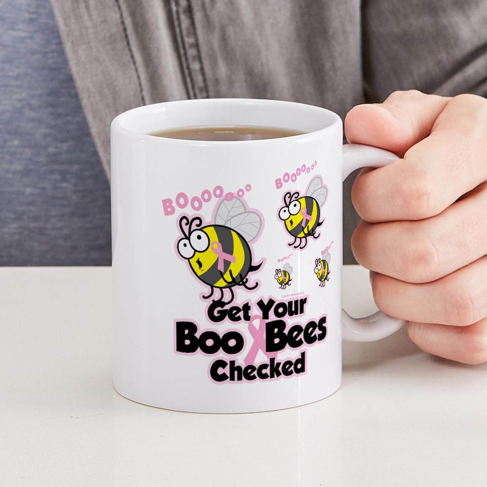 Boo Bees 11 oz Ceramic Coffee Mug - Funny Halloween Gift for Tea & Coffee Lovers - Perfect for Office, Home & Gifts