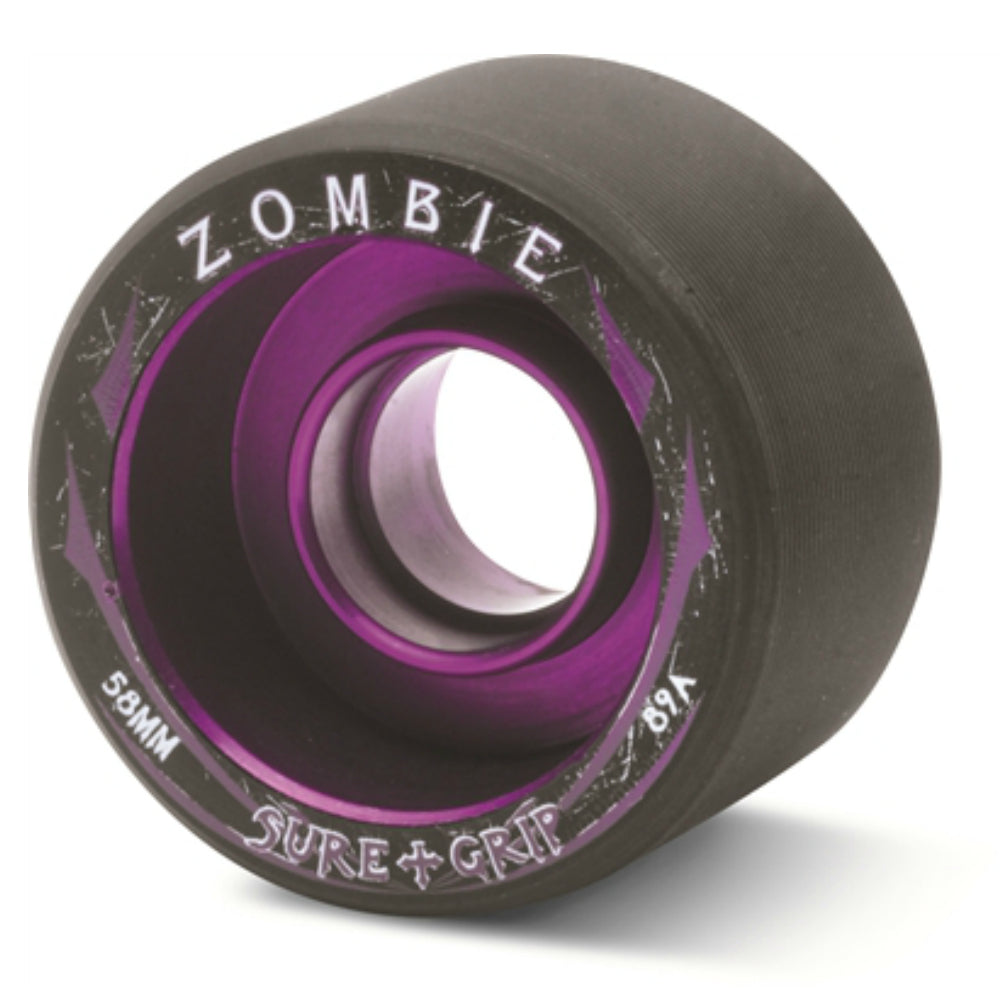 Sure Grip Zombie Quad Roller Skate Wheels - 4 Pack for Indoor & Outdoor Skating, Rink, Park, and Derby Use