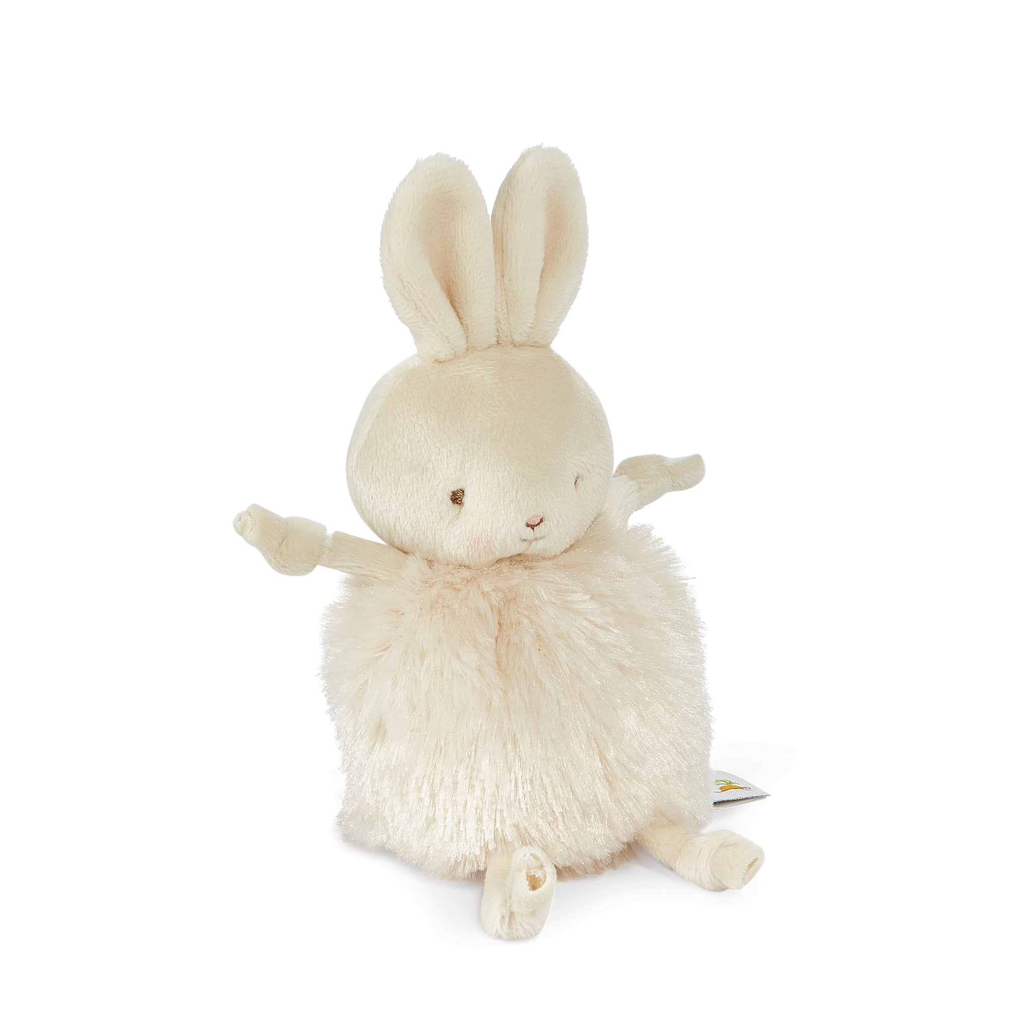 Roly Poly Rutabaga Cream Bunny Plush Toy - Soft Stuffed Animal for Kids, Cute Collectible Gift for Girls & Boys - Perfect for Nursery Decor, Birthday Presents & Cuddling