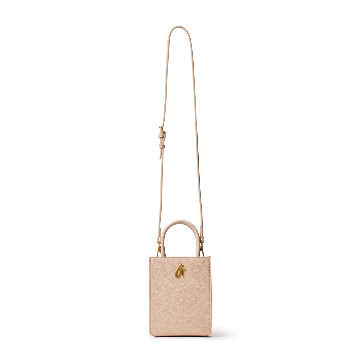 Mini Pebble Tote Bag in Nude - Stylish & Compact Handbag for Women, Perfect for Work, Travel, and Everyday Use