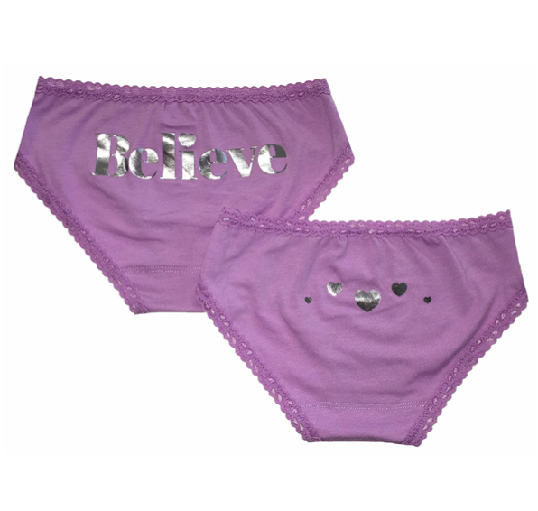Believe 2-Pack Women's Cotton Underwear - Soft Breathable Panties for Everyday Comfort & Lounge Wear
