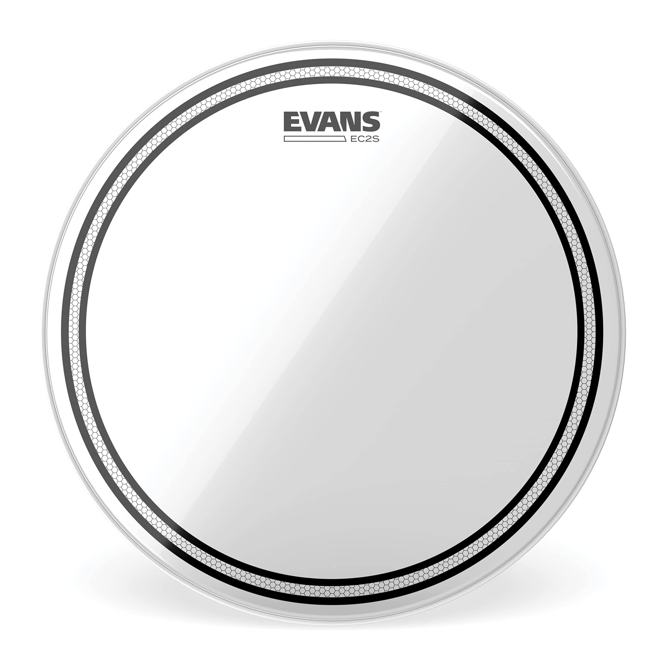 Evans EC2S Clear 16 Inch Tom Drumhead - Premium Drum Heads for Professional Drummers | Perfect for Live Performances & Studio Recording