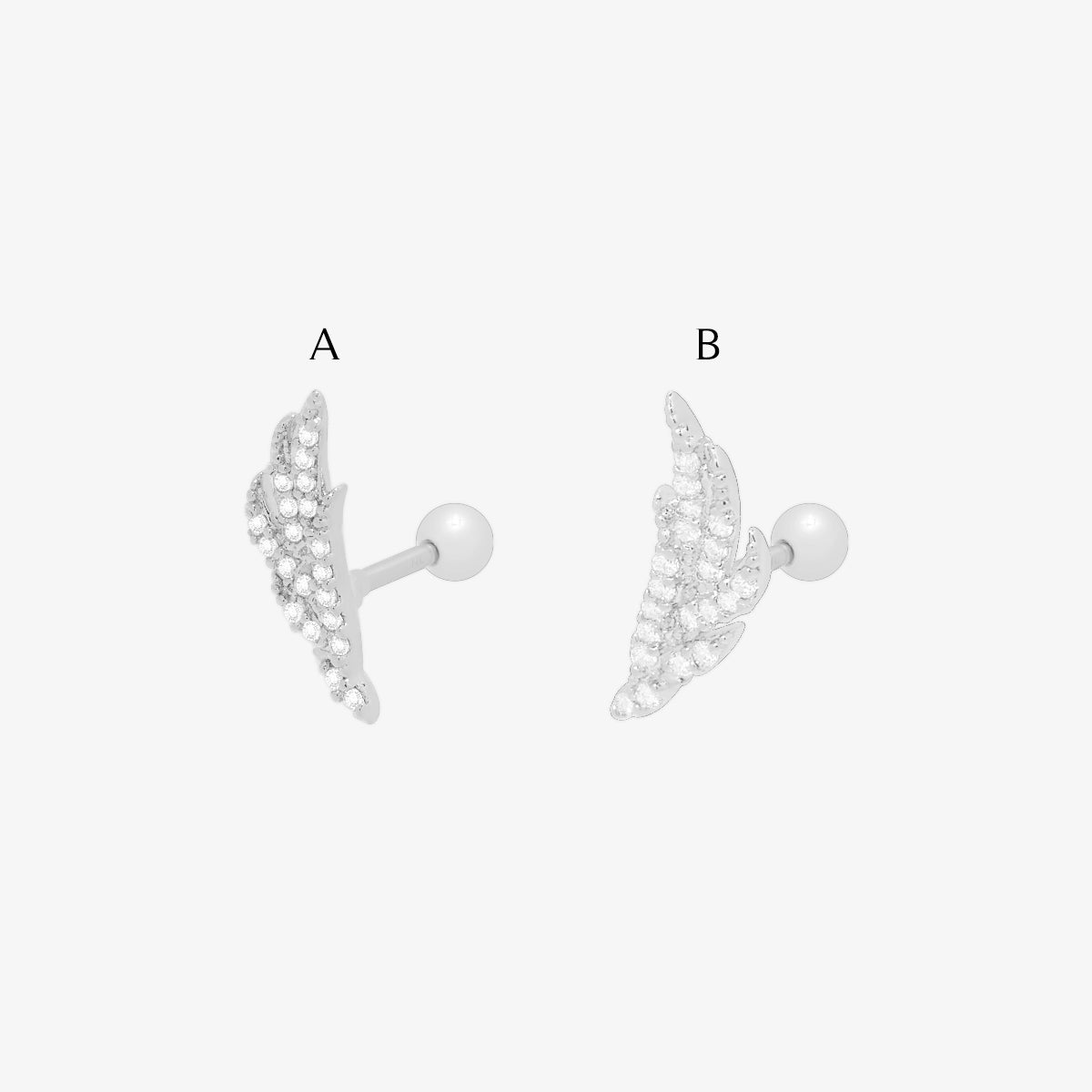 Cubic Wing Leaf Piercing - Unique Body Jewelry for Cartilage & Helix - Perfect for Everyday Wear & Special Occasions