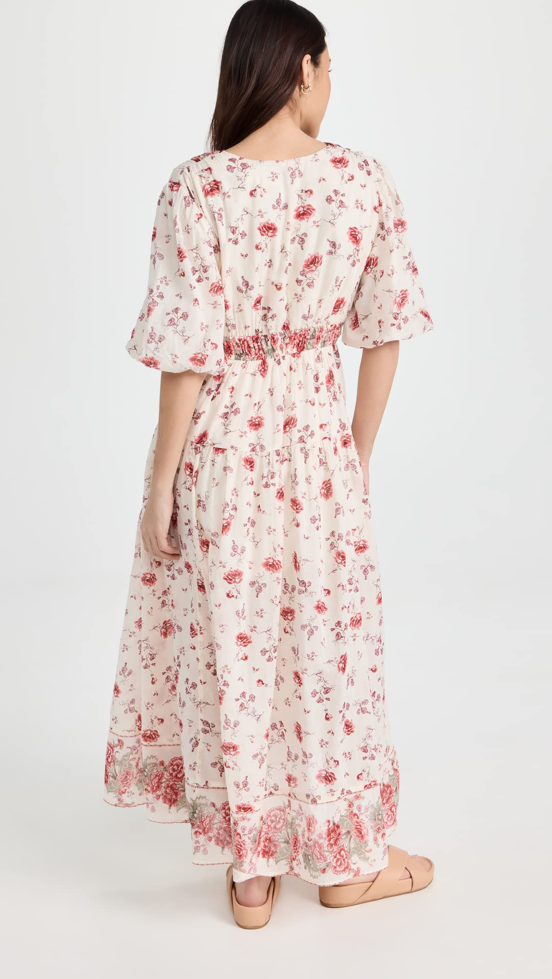 Free People Women's Lysette Floral Maxi Dress - Boho Summer Beach Dress for Vacation, Wedding & Casual Outings