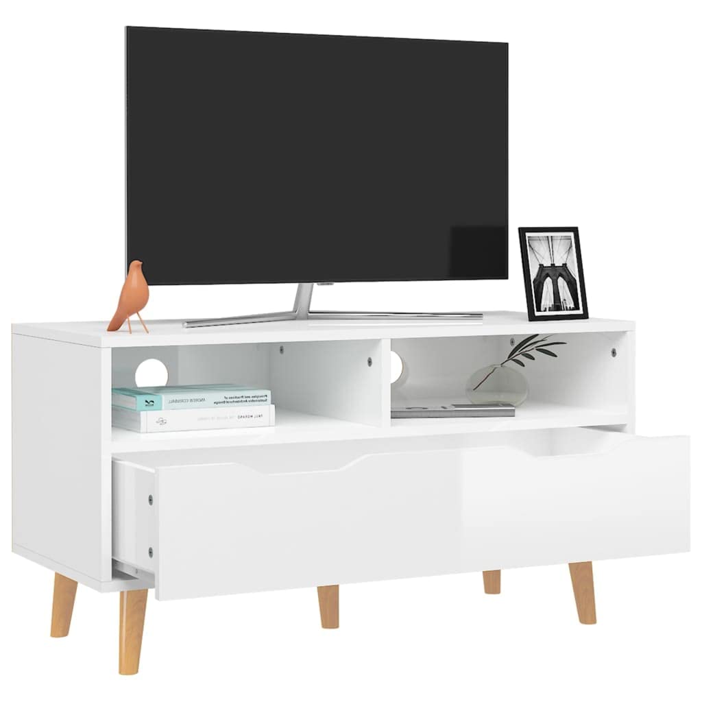 Modern TV Stand with Storage - 35.4