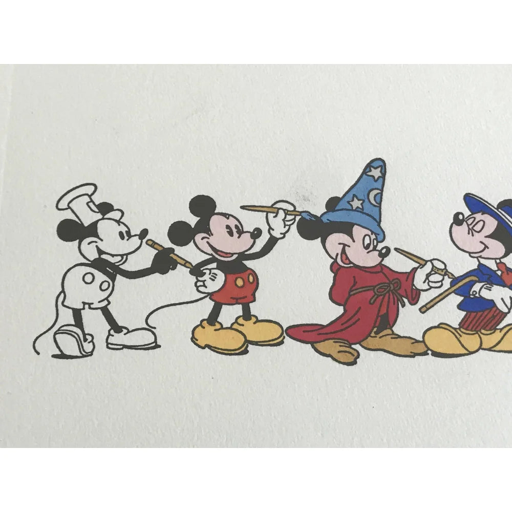 Authentic Mickey Mouse Framed 12x16 Etch Artwork by Sowa & Reiser - Limited Edition #/500 - Hand Painted Disney Collectible - Perfect for Home Decor, Disney Fan Gifts & Art Collections