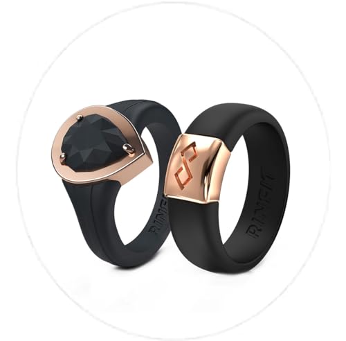 Pack L: Black/Rose Gold & Black/Rose Gold