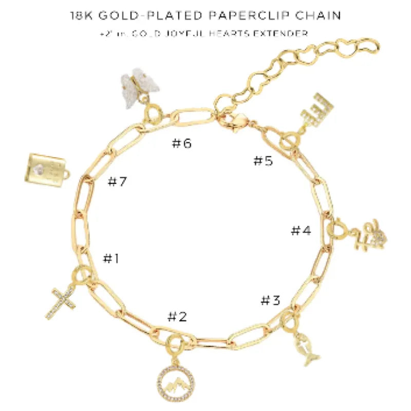 Elegant Charm Bracelet with Assorted Charms - Fashion Jewelry for Women & Girls - Perfect for Gifts, Parties & Everyday Wear