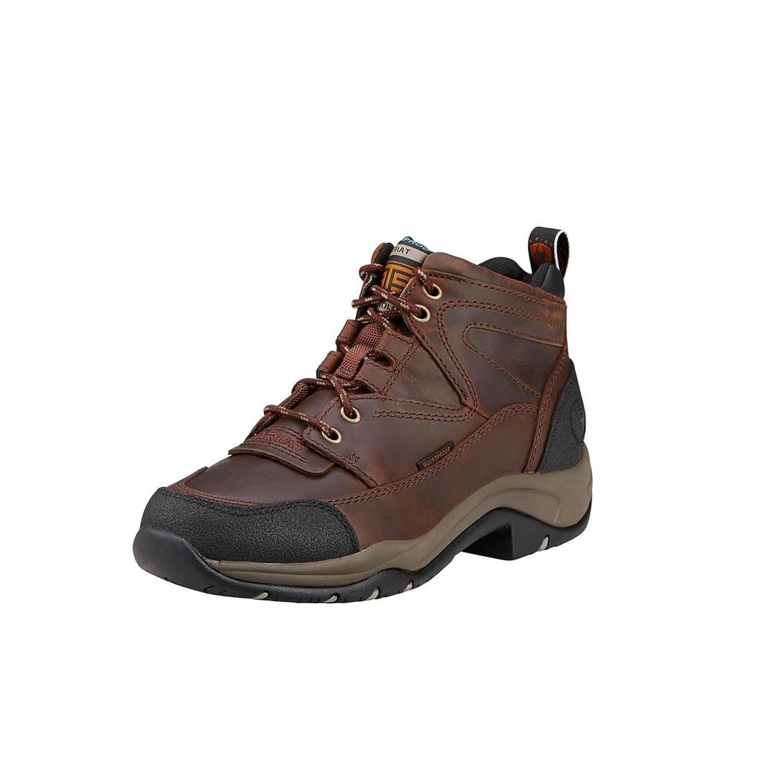 Copper Brown Waterproof Soft Toe Boots for Men & Women - Durable Outdoor Hiking, Hunting & Work Boots for All Weather Conditions