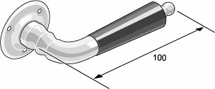 Dorr Door Handle Lockbolaget 439 Nickel - Premium Door Hardware for Home & Office Security