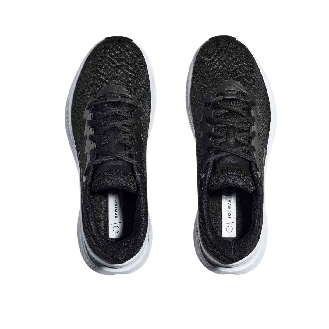 Solimar Women's Comfortable Black & White Walking Shoes (D Width) - Perfect for Casual Outings, Work & Travel