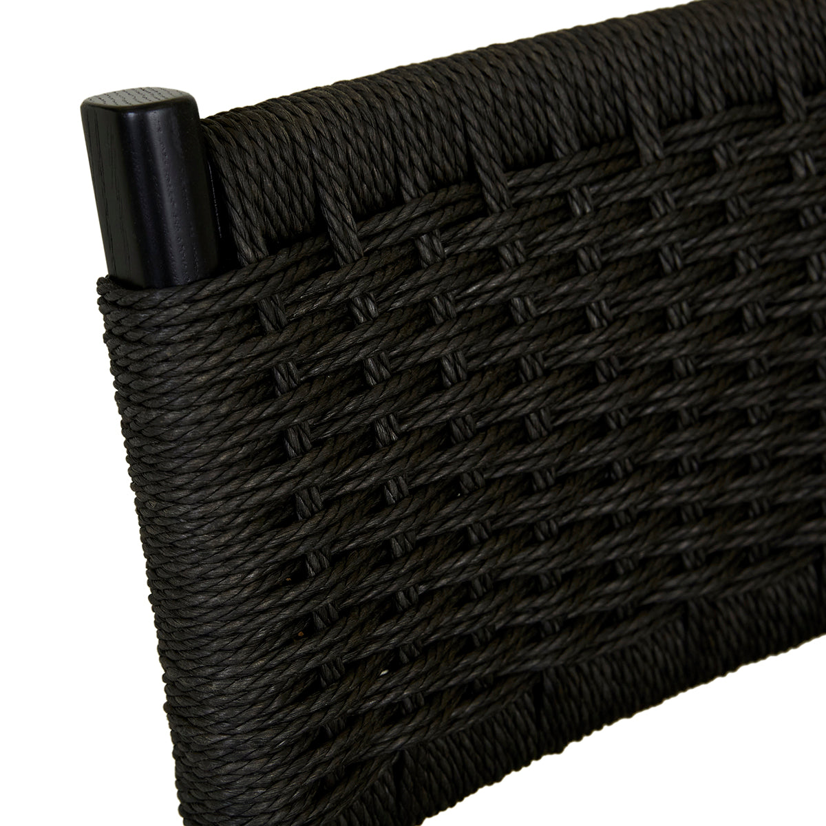 Anton Paper Cord Dining Chair - Natural Woven Seat, Solid Wood Frame, Mid-Century Modern Design - Perfect for Kitchen, Dining Room, and Breakfast Nook
