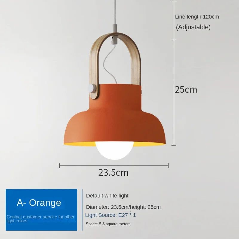 Macaron Loft LED Iron Pendant Light - Modern Hanging Fixture for Kitchen Island, Dining Room & Bedroom | Energy Efficient Dimmable Lighting with Vintage Industrial Style