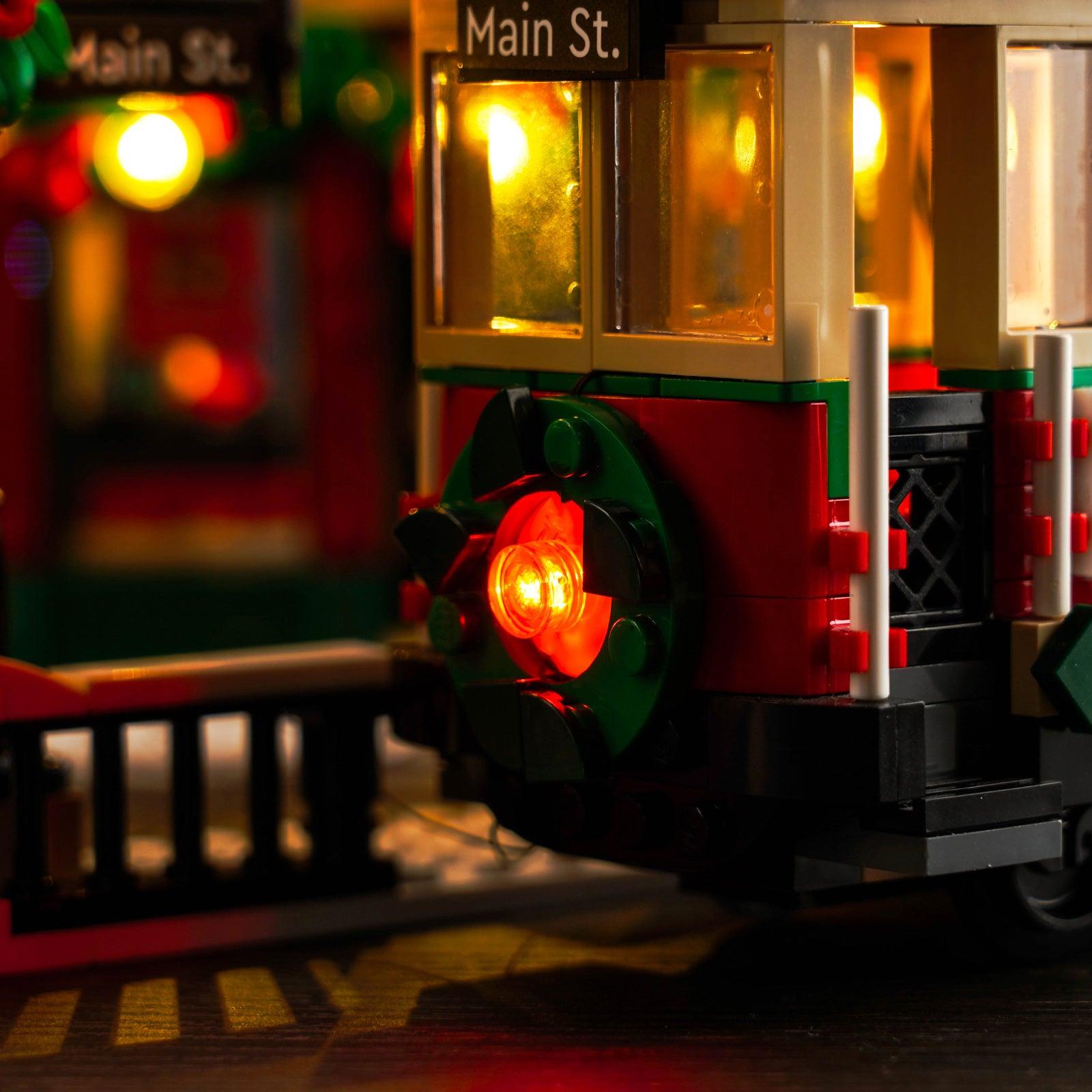 LEGO Holiday Main Street ICONS 10308 Building Kit with LED Lights - Christmas Village Display & Winter Holiday Decor for Home & Office