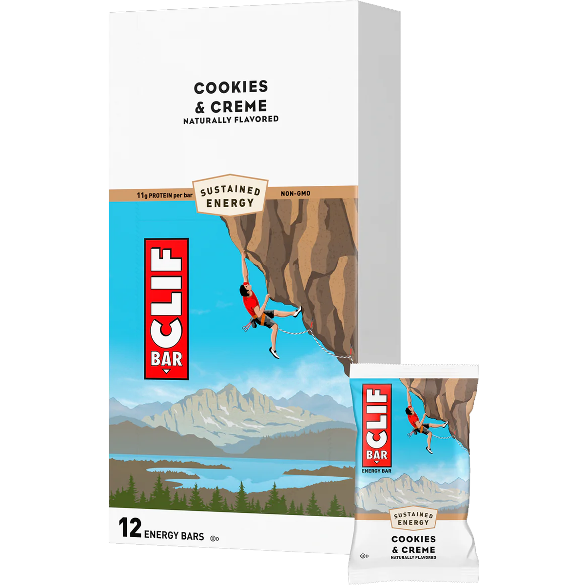 Clif Bar Energy Bars - 5 Pack | Organic, Gluten-Free Snacks for Hiking, Running & Outdoor Adventures | High Protein, Vegan & Non-GMO