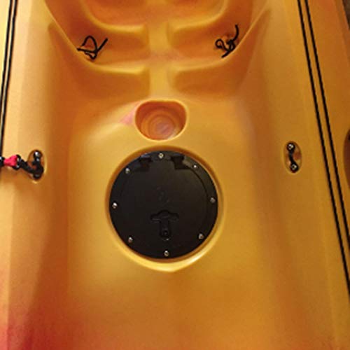 6 Inch Deck Hatch with Cat Bag - Waterproof Kayak Access Hatch for Fishing, Boat Storage & Marine Rigging | Perfect for Kayak Fishing Gear Organization & Boat Deck Storage