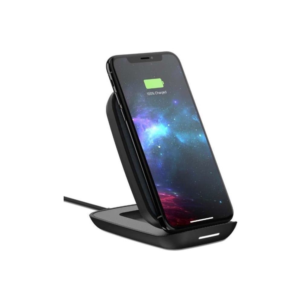 Mophie Universal Wireless Adjustable Charging Stand - Qi-Certified Fast Charger for iPhone, Samsung, AirPods & More - Perfect for Home, Office & Nightstand Charging
