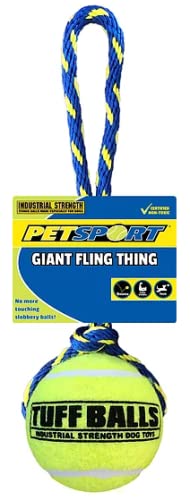PetSport Giant Fling Thing Dog Toy - 4-Inch Durable Fetch Toy for Large Dogs, Outdoor Play & Training | Perfect for Beach, Park & Backyard Fun