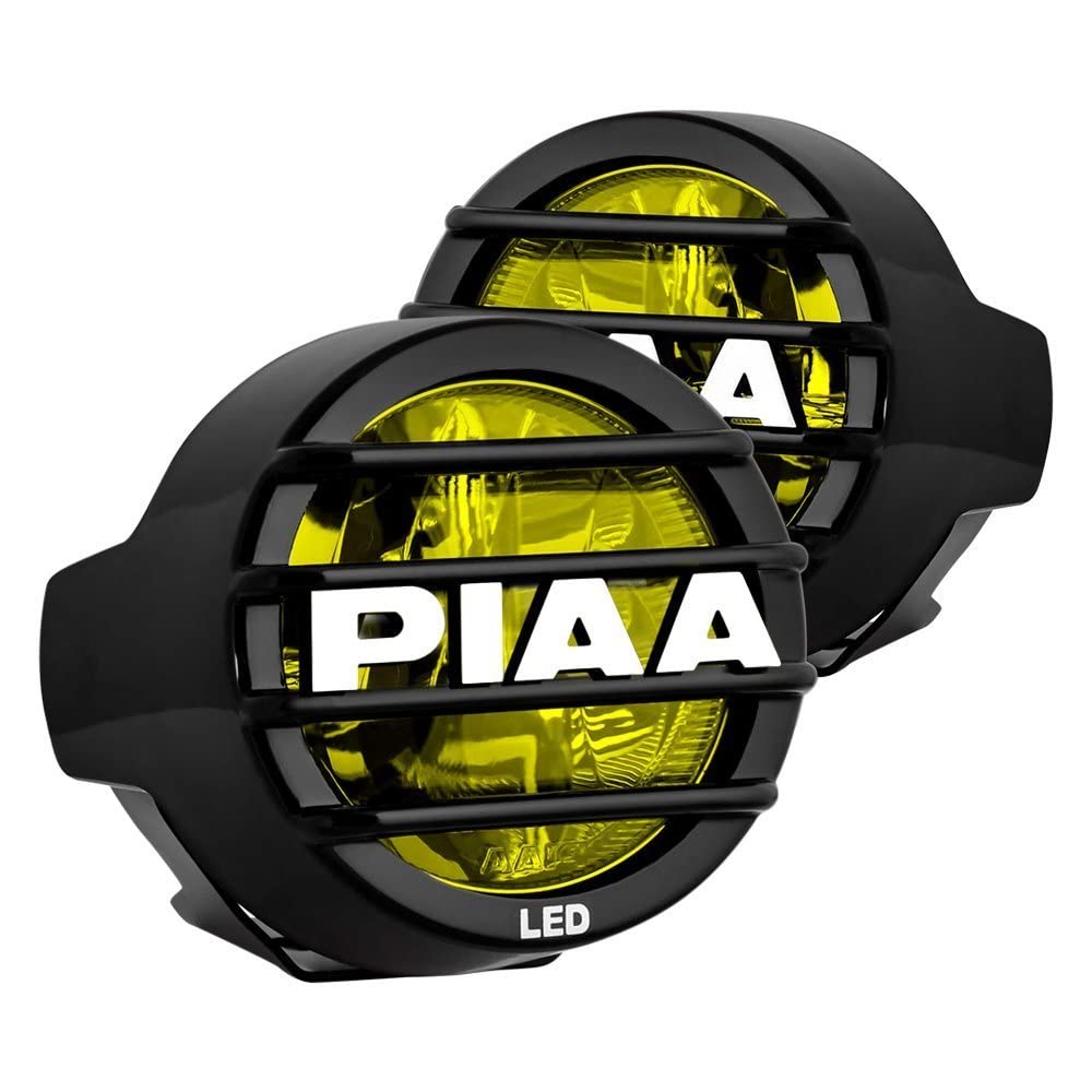 PIAA 22-05370 LP530 Yellow 3.5-Inch SAE Compliant LED Fog Lights Kit with Wiring Harness, Relay & Switch - 2 Pack for Trucks, Jeeps & Off-Road Vehicles in Foggy or Low Visibility Conditions