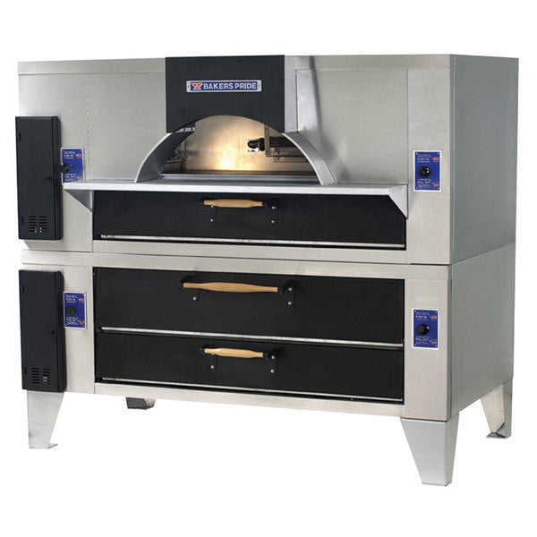 Bakers Pride FC 616/Y 600 IL Forno Classico Double Stack Gas Deck Pizza Oven - 260,000 BTU Commercial Pizza Oven for Restaurants, Pizzerias & Catering Businesses
