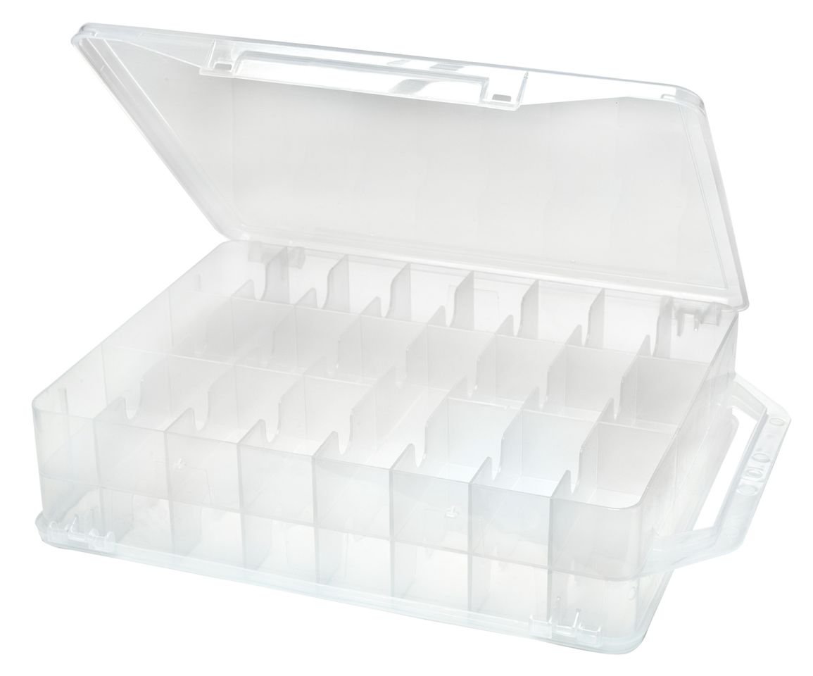 Creative Options 5315 Thread Organizer - Premium Sewing Thread Storage Box with 12 Compartments | Perfect for Embroidery, Quilting & Craft Organization (Use for Home Sewing Rooms, DIY Projects & Professional Tailoring)