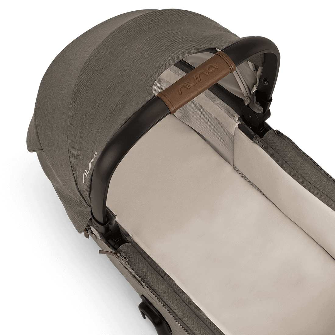 Nuna DEMI Next Bassinet with Stand - Granite Gray | Premium Baby Bassinet for Newborns | Perfect for Nursery, Bedroom & Travel
