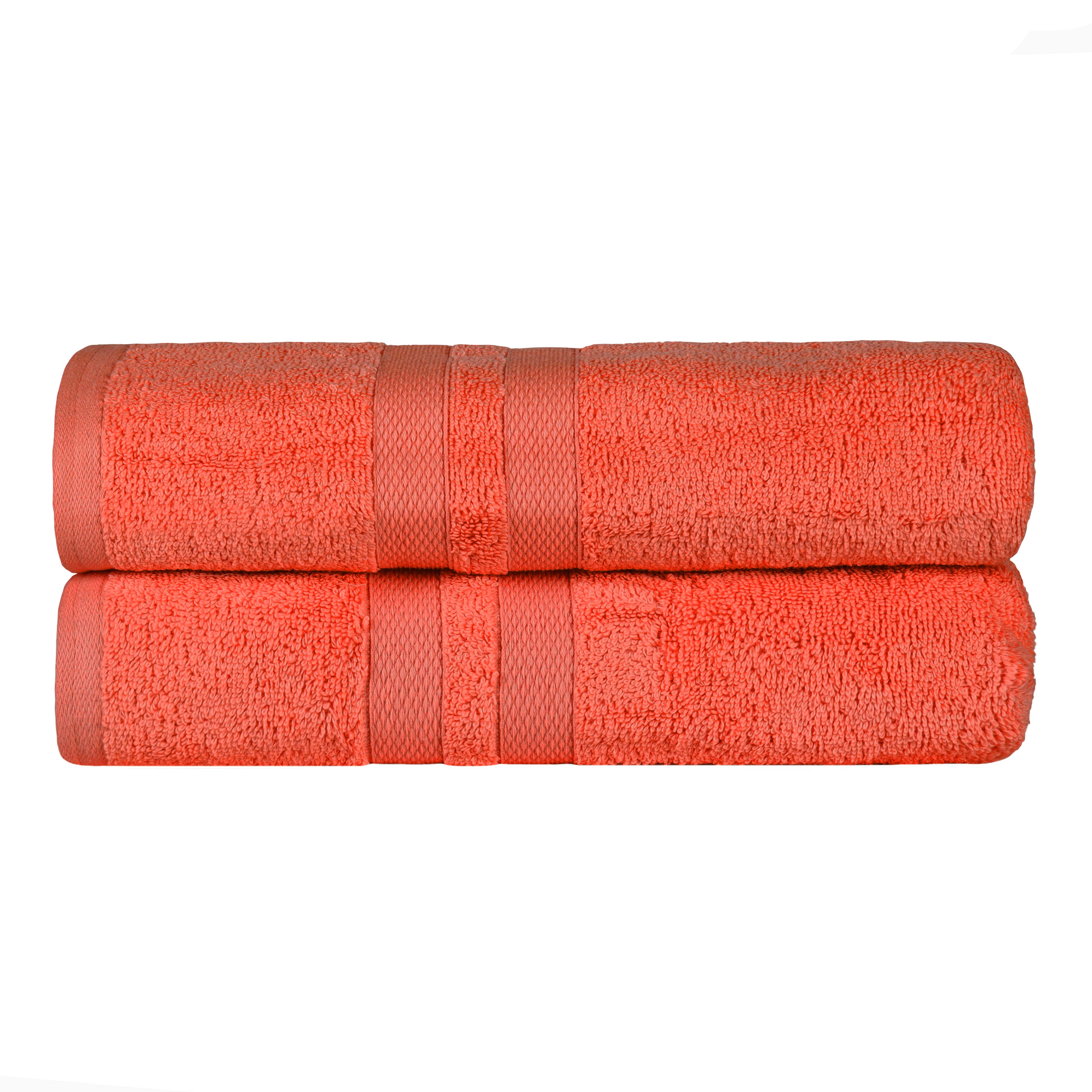 Ultra Soft 100% Cotton Quick Dry Bath Towels Set of 2 - Absorbent & Plush for Bathroom, Spa, Pool, Gym & Beach Use