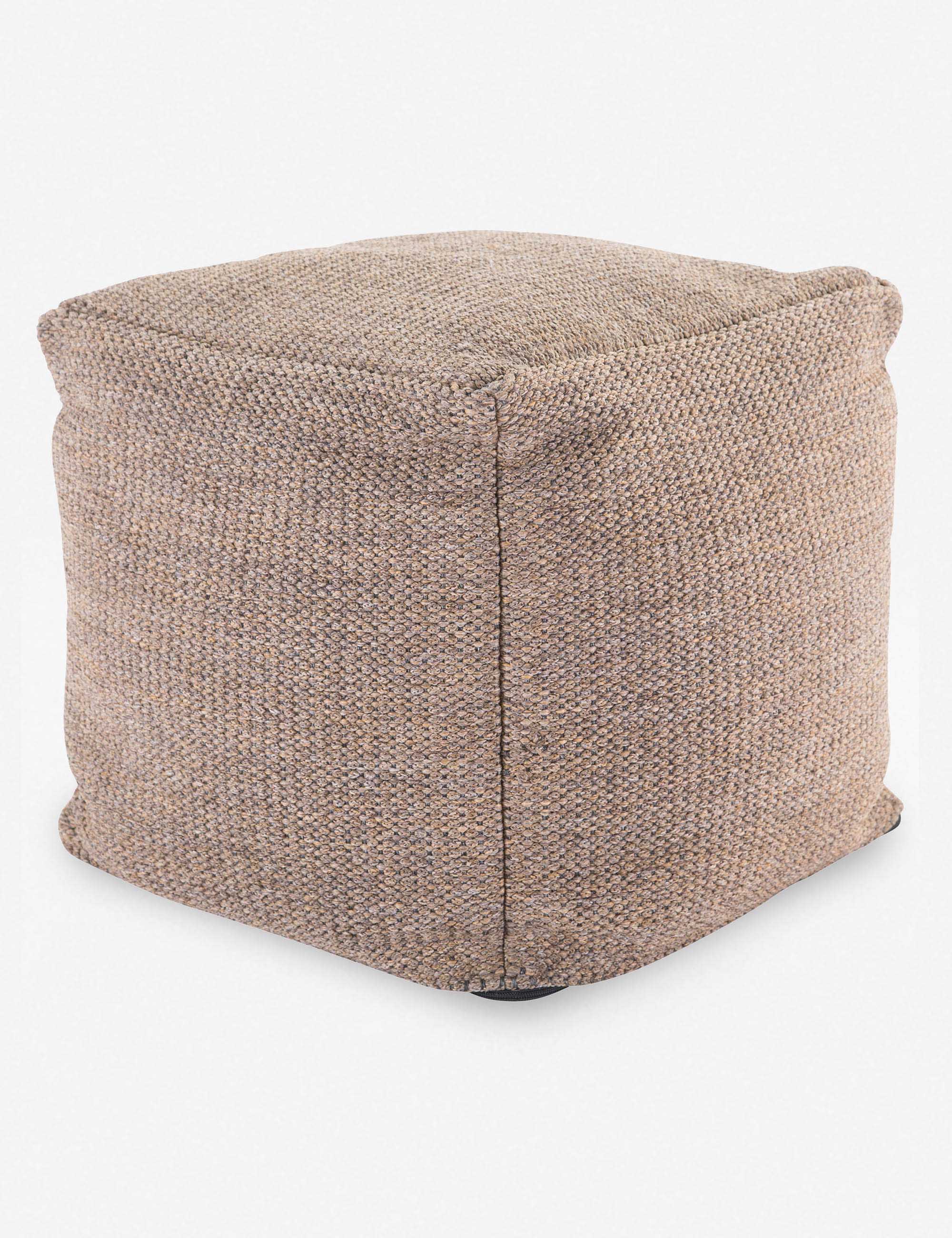 Bradley Indoor Outdoor Pouf - Waterproof & Durable Ottoman for Patio, Living Room, or Bedroom - Perfect for Extra Seating & Footrest