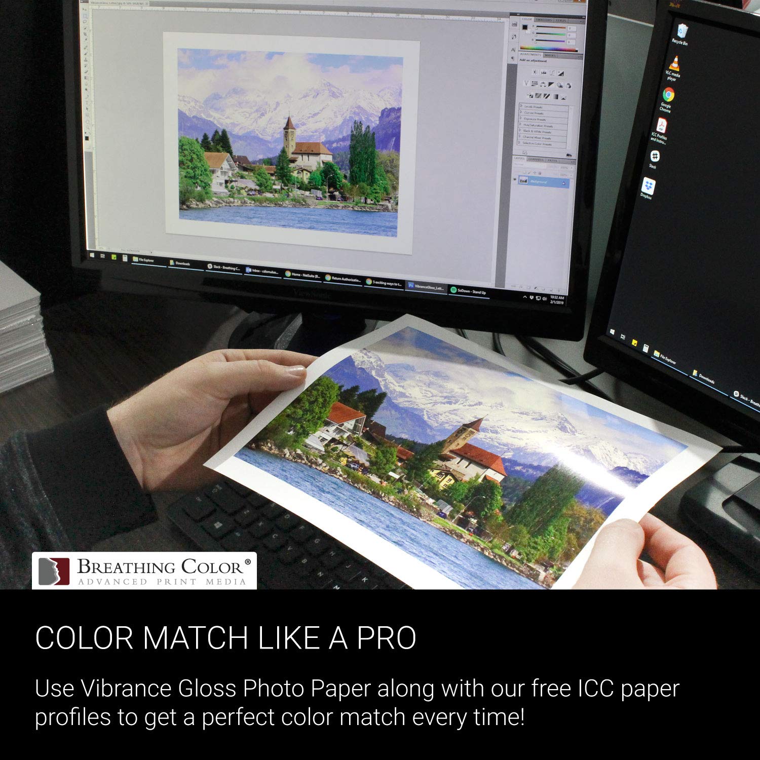 Vibrance Gloss Photo Printer Paper - 10 mil 255 gsm Glossy Finish Premium Photo Paper Roll (3