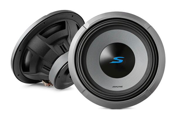 Alpine S2 W10D 10-Inch 600W Car Subwoofer Driver - Dual Voice Coil (2Ω or 4Ω DVC) for Powerful Bass in Car Audio Systems