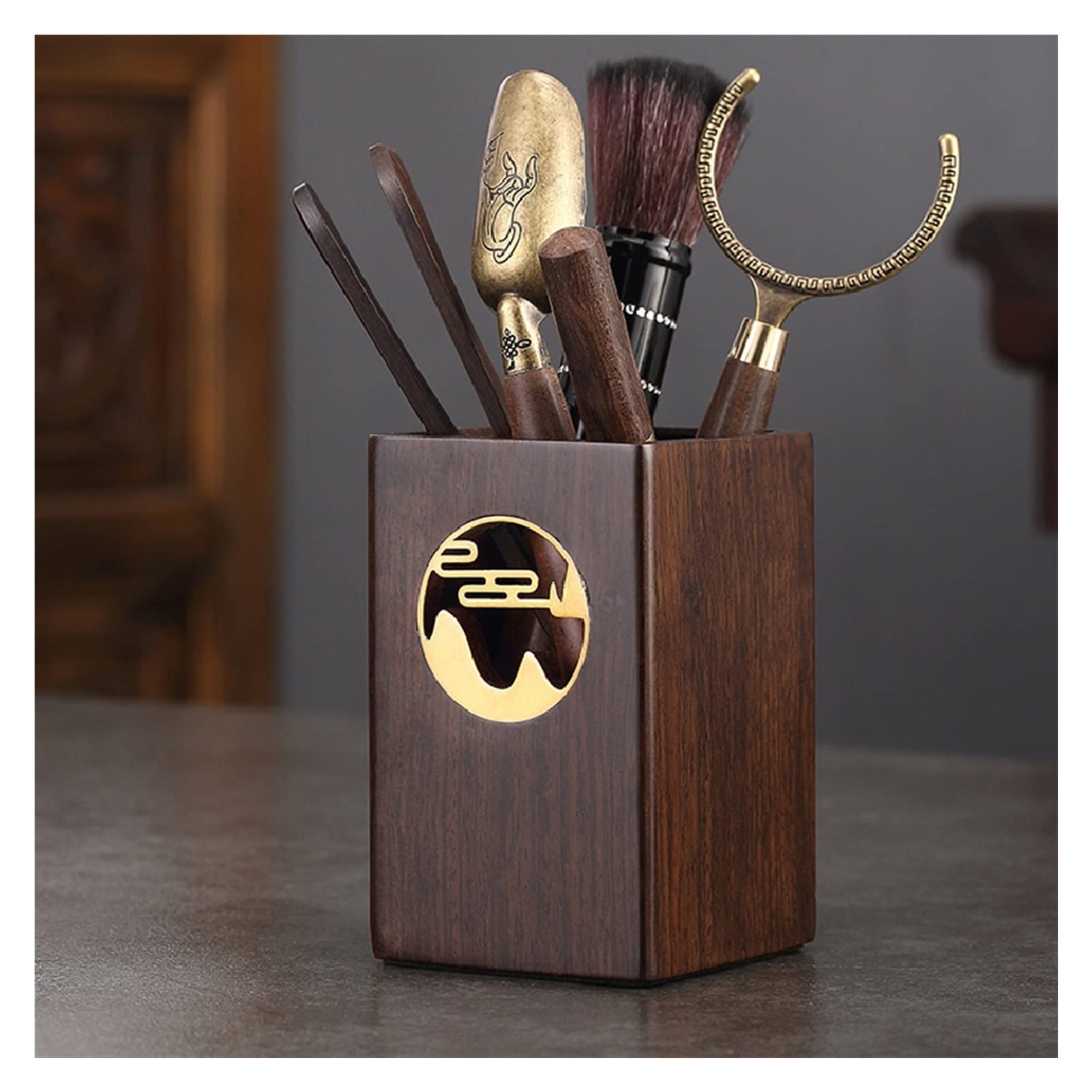 Premium Chinese Tea Ceremony Set - 6-Piece Kung Fu Tea Accessories with Tea Clip, Spoon & Cone - Traditional Home Brewing Kit for Relaxation & Gifting (Color: A) - Perfect for Meditation, Afternoon Tea & Cultural Experiences
