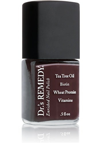 Dr.'s Remedy DESIRE Dark Brown Nail Polish - 0.5 fl oz Vegan & 17-Free Formula - Perfect for Professional Salon & At-Home Manicures