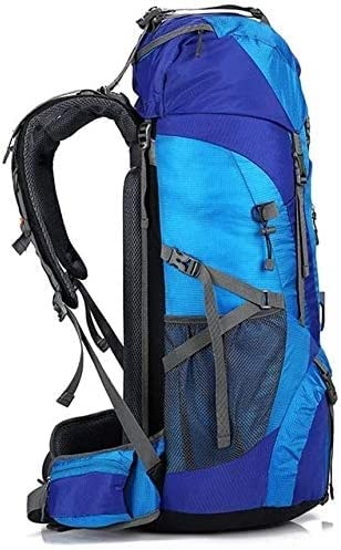 SEFAX 70+5L Lightweight Waterproof Hiking Backpack with Rain Cover - Durable Outdoor Daypack for Climbing, Camping, Travel & Trekking (Black) - Perfect for Mountain Adventures, Backpacking Trips & Daily Commute