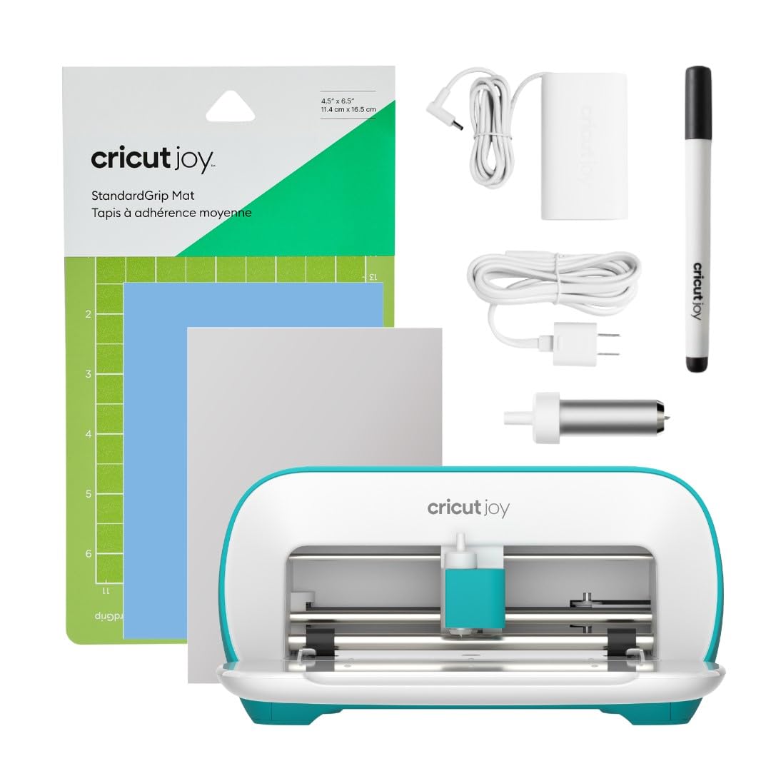 Cricut Joy Machine - Compact & Portable DIY Smart Cutting Tool for Custom Labels, Cards, Crafts | Works with Iron-on, Vinyl, Paper | Bluetooth Enabled (iOS/Android/Windows) | Perfect for Home DIY, Scrapbooking & Personalized Gifts