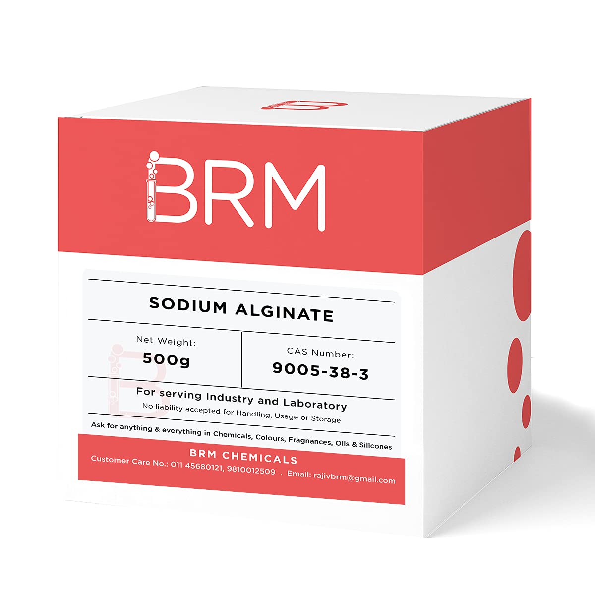 BRM Sodium Alginate 500g for Soap, Shampoo & Lotion Making - DIY Skincare & Haircare