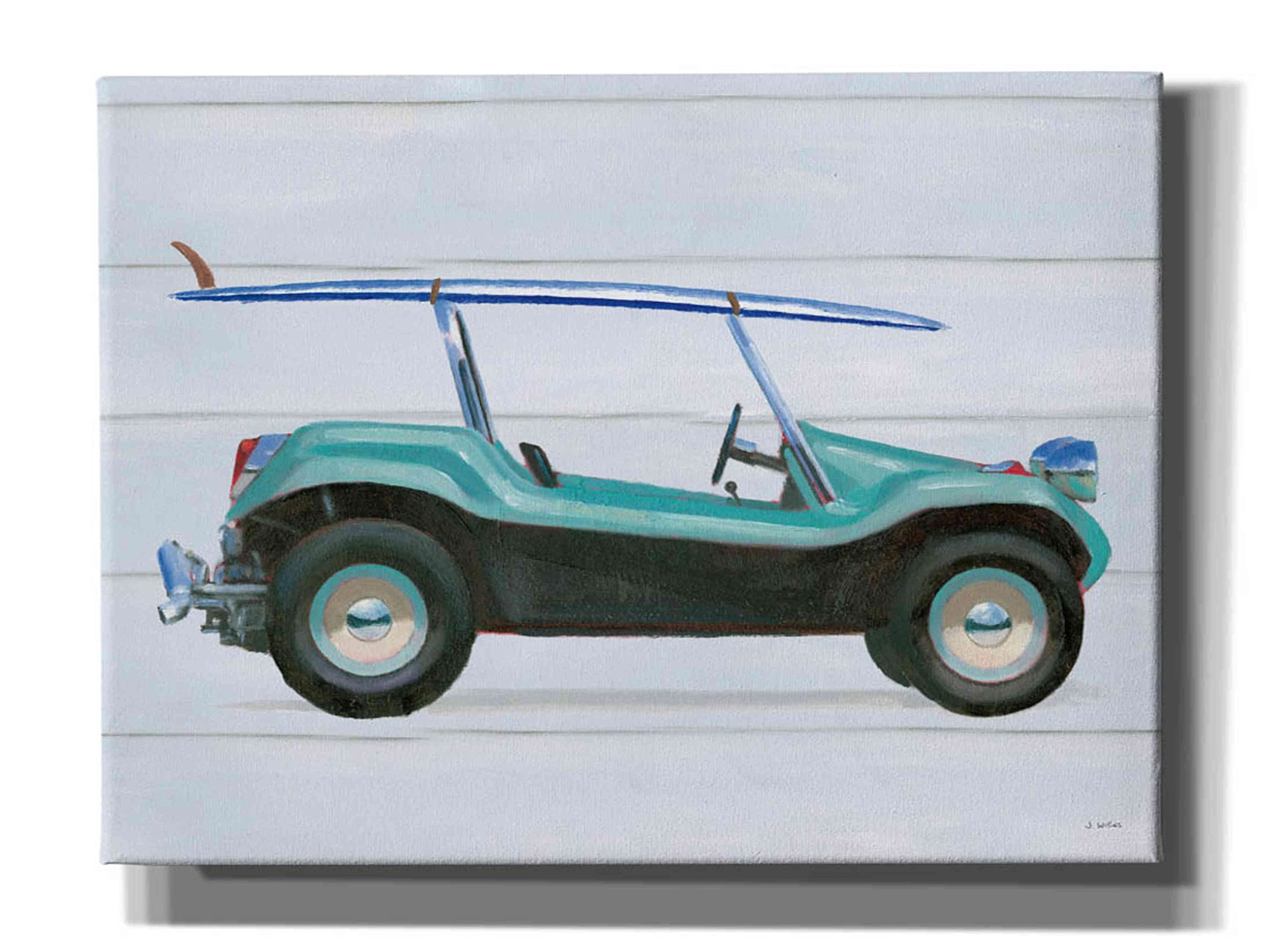 Epic Graffiti 'Beach Ride IX' by James Wiens - 54x40 Inch Large Canvas Wall Art Print, Modern Abstract Graffiti Painting for Living Room, Bedroom & Office Decor