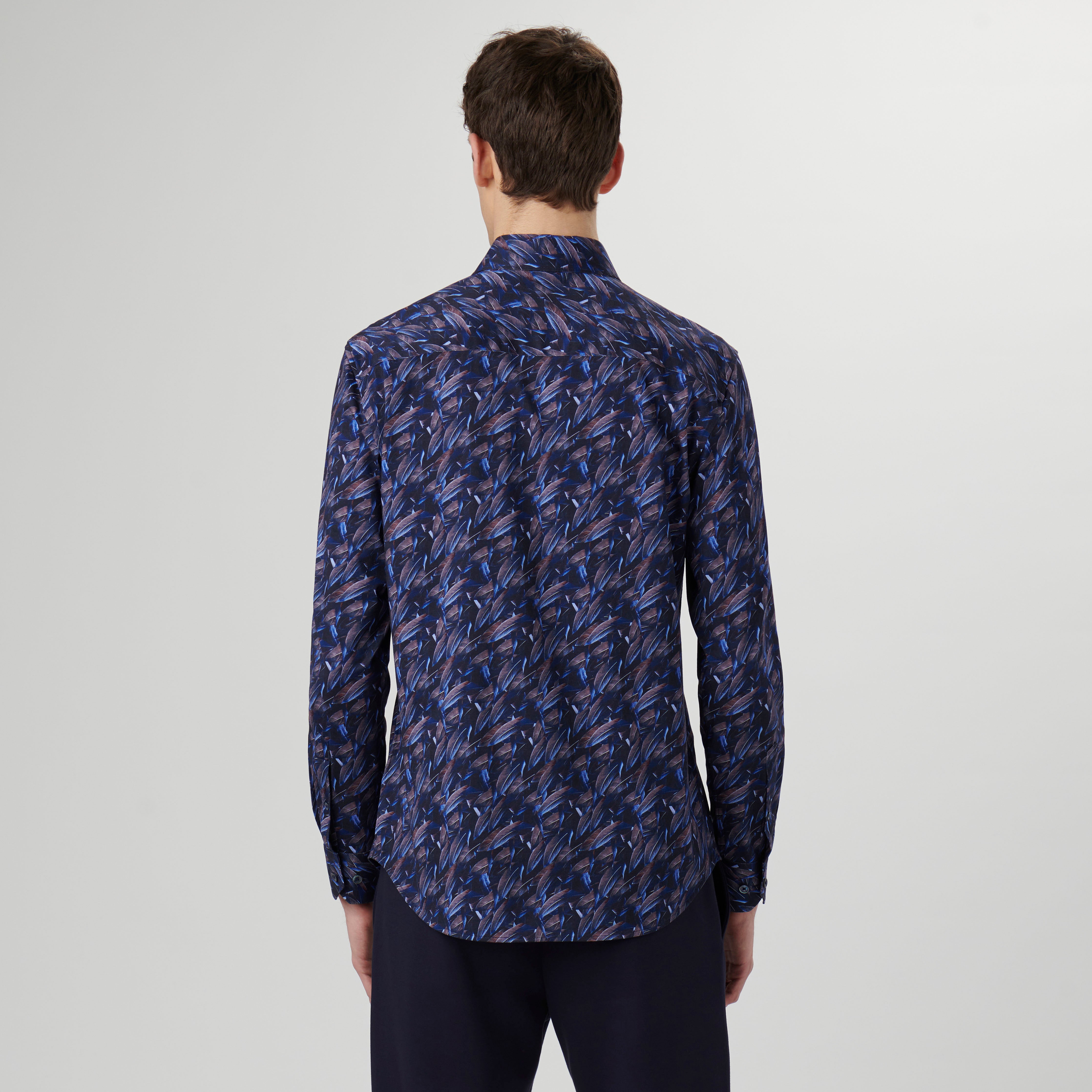 James Feathers Print OoohCotton Shirt - Stylish Comfort for Casual Wear & Outdoor Adventures | Trendy Feather Design Cotton Shirt for Men & Women