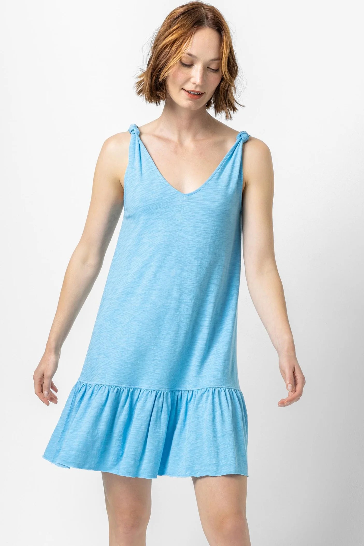 Elegant Knotted Peplum Dress for Women - Flattering Summer Party & Casual Outfit - Perfect for Date Nights, Weddings, and Office Wear