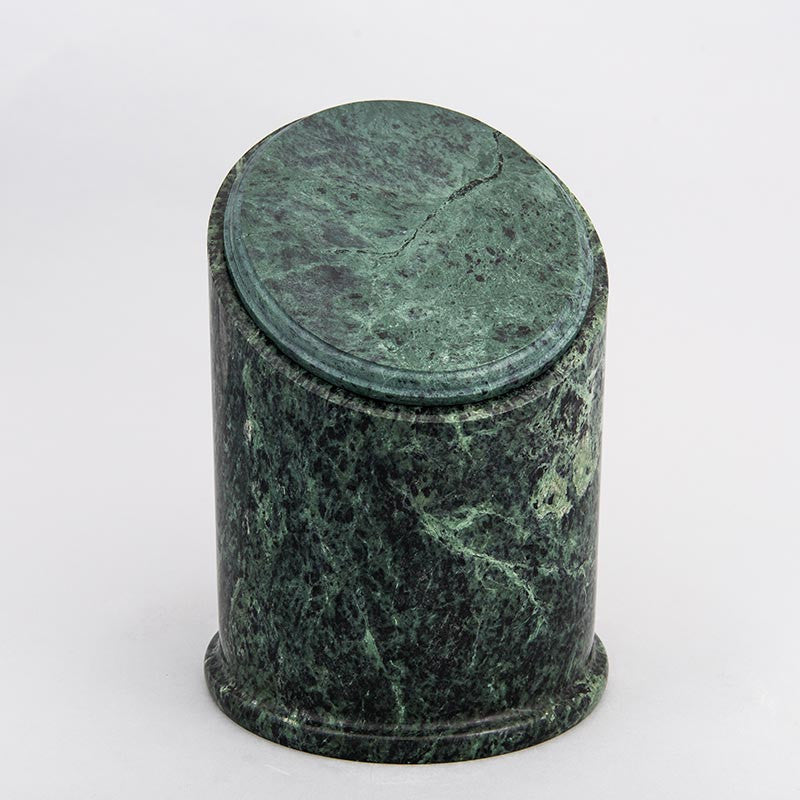 Green Natural Marble Cremation Urn for Youth & Sharing - Perfect for Memorial Keepsakes, Home Decor & Funeral Services
