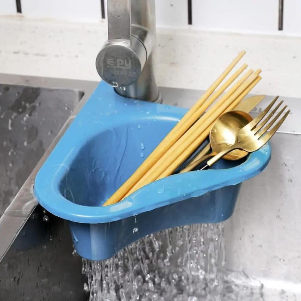 Premium Stainless Steel Kitchen Sink Filter - Swan Drain Basket with Hanging Rack | Multi-Functional Garbage Catcher & Drainage Basket | Perfect for Food Prep, Dish Washing & Waste Management in Modern Kitchens