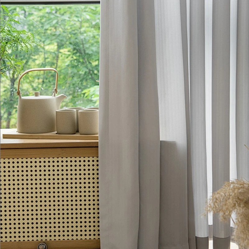 Anna White Polyester Blackout Curtains - Scratch Resistant & Light Filtering Custom Window Treatments for Living Room, Bedroom & Nursery