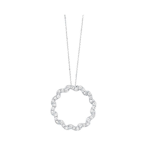 14K White Gold Diamond Pendant (1/4 CTW) - Elegant Necklace for Women, Perfect for Weddings, Anniversaries & Special Occasions