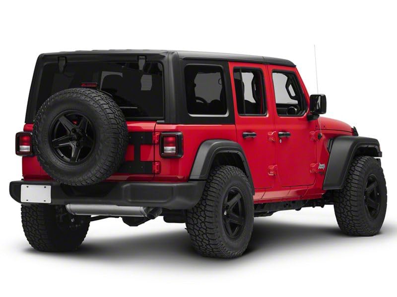RED ROCK 4x4 Heavy Duty Tailgate Reinforcement Panel - Durable Support Bracket for Jeep Wrangler JL (2018-2020 Models) - Off-Road Adventure & Trail Riding Accessory