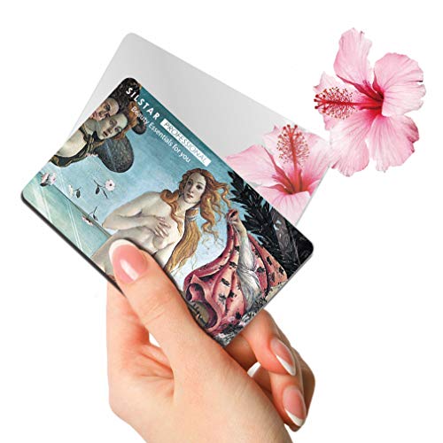 SILSTAR PROFESSIONAL Unbreakable Acrylic Makeup Mirror - Compact Vanity Mirror with Botticelli's Birth of Venus Design (108) for Home, Travel & Professional Makeup Application