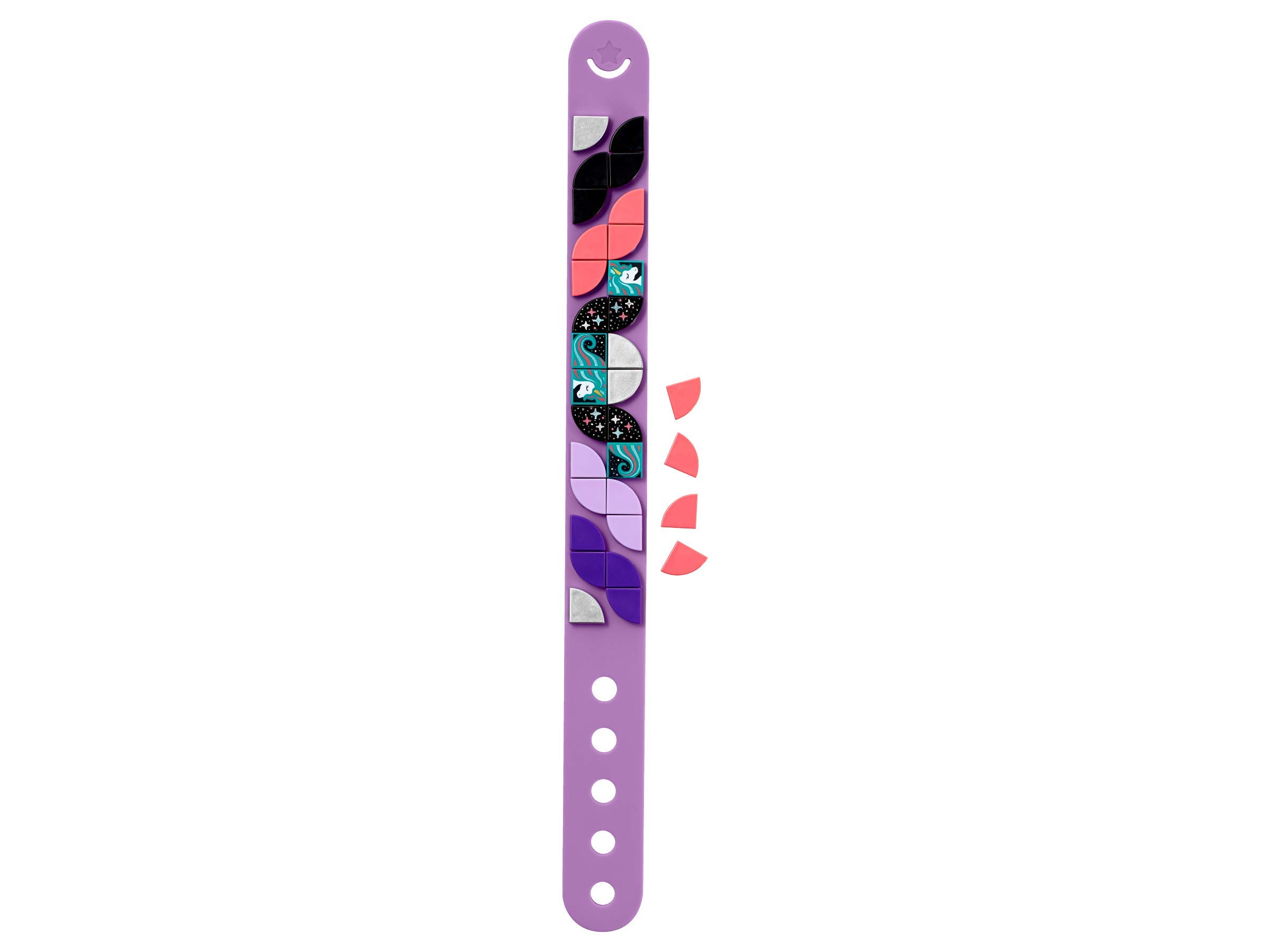 LEGO DOTS Unicorn Star Bracelet - Creative DIY Toy Bracelet Kit for Kids Ages 6+, Purple Bracelet with Decorative Pieces (41902) - Perfect for Birthday Gifts, Arts & Crafts, and Creative Playtime