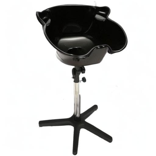 Portable Hair Washing Station - Adjustable Height Salon Shampoo Sink with Drain Hose | Deep Shampoo Basin for Hair Treatment & Washing | Perfect for Home Salon, Barber Shop & Mobile Hair Services