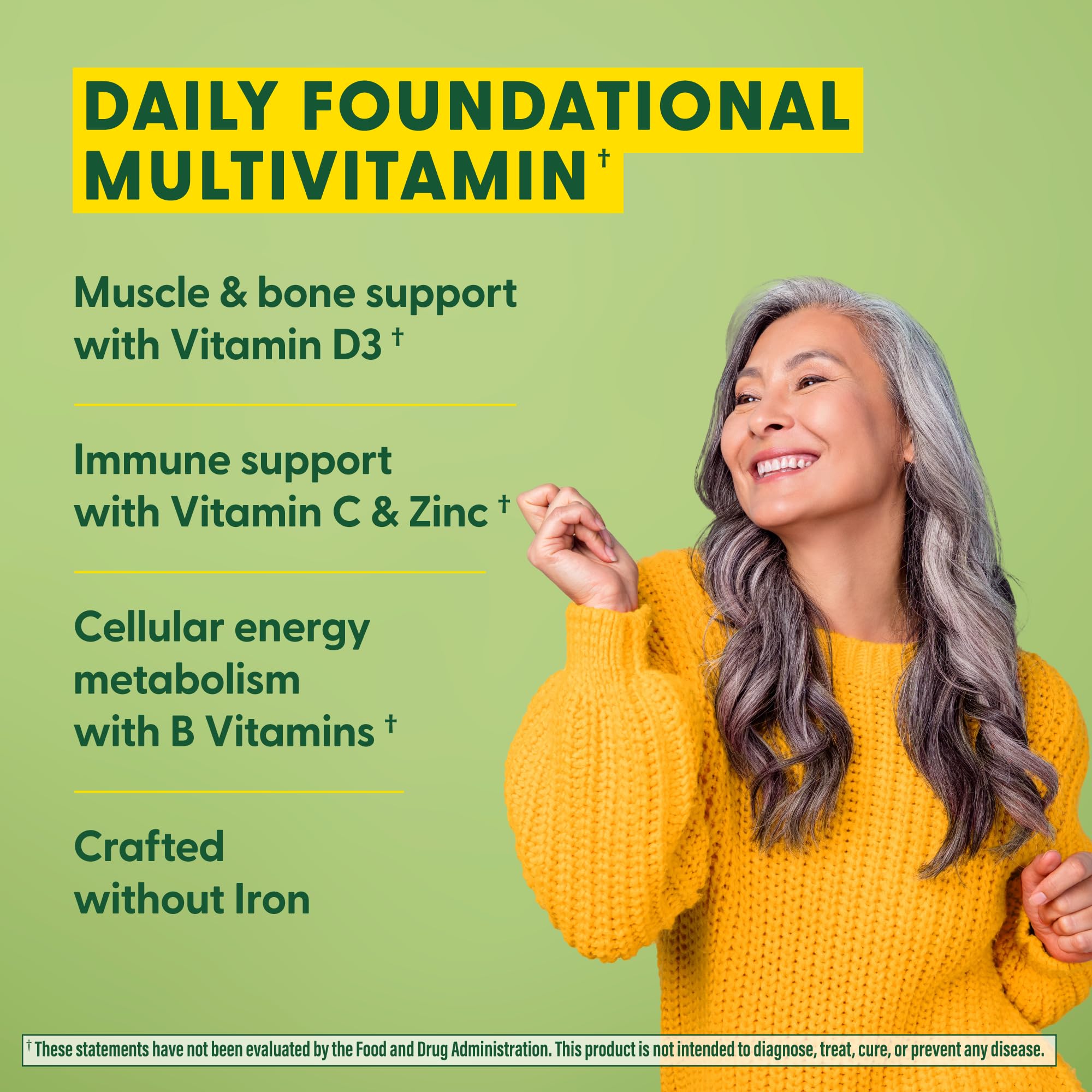 MegaFood One Daily Iron Free Multivitamin for Women & Men - Immune Support, Bone Health & Energy Metabolism Supplement - Vegetarian, Non-GMO, 90 Tablets - Perfect for Active Lifestyles & Daily Wellness