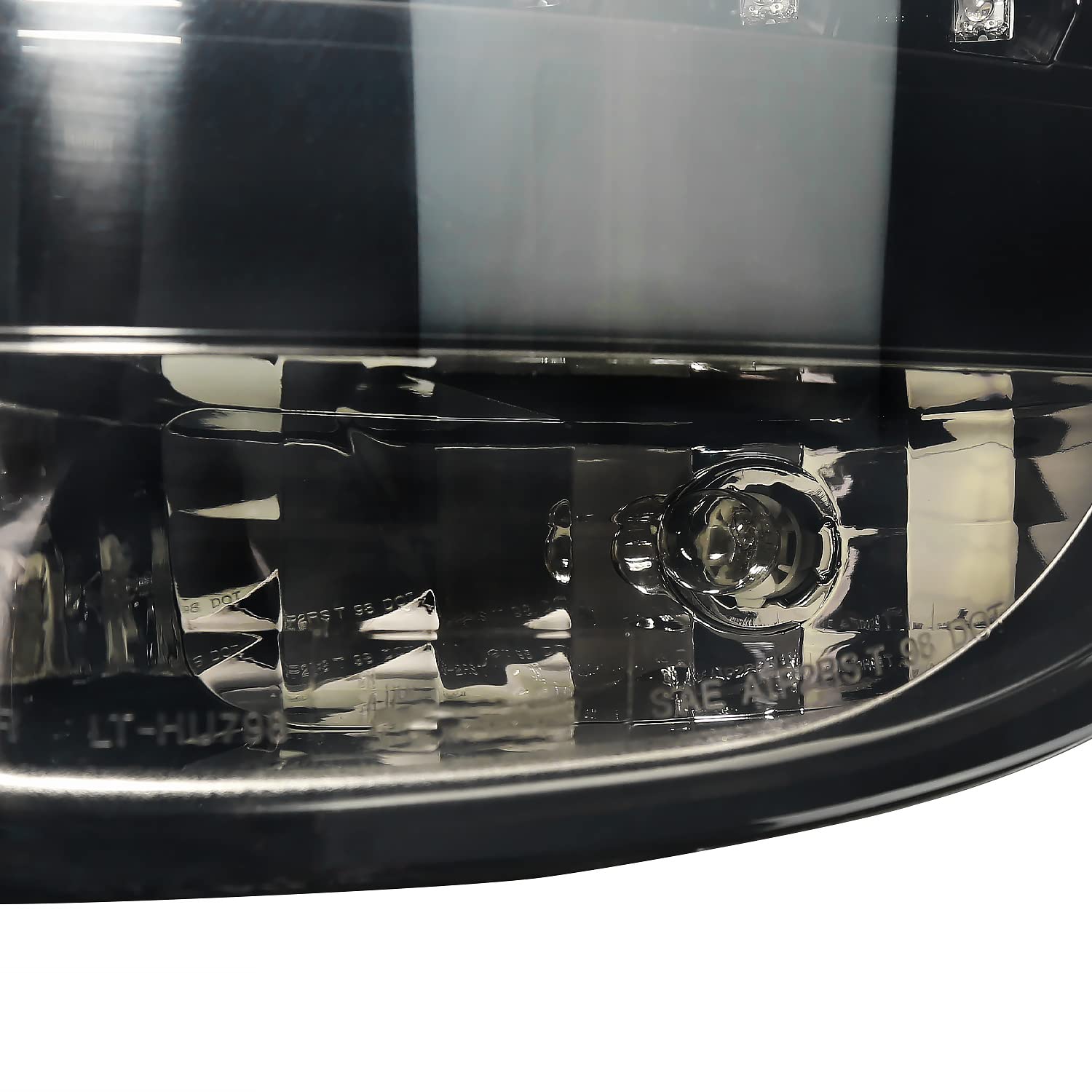 Spec-D Tuning Glossy Black Housing Smoke Lens LED Tail Lights - Compatible with 2000-2005 Toyota Celica (Left & Right Pair) - Enhanced Visibility & Style for Night Driving & Car Customization