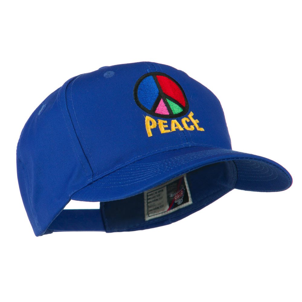 Peace Symbol Embroidered Baseball Cap - Stylish Cotton Adjustable Hat for Men & Women - Perfect for Outdoor Activities, Concerts & Casual Wear