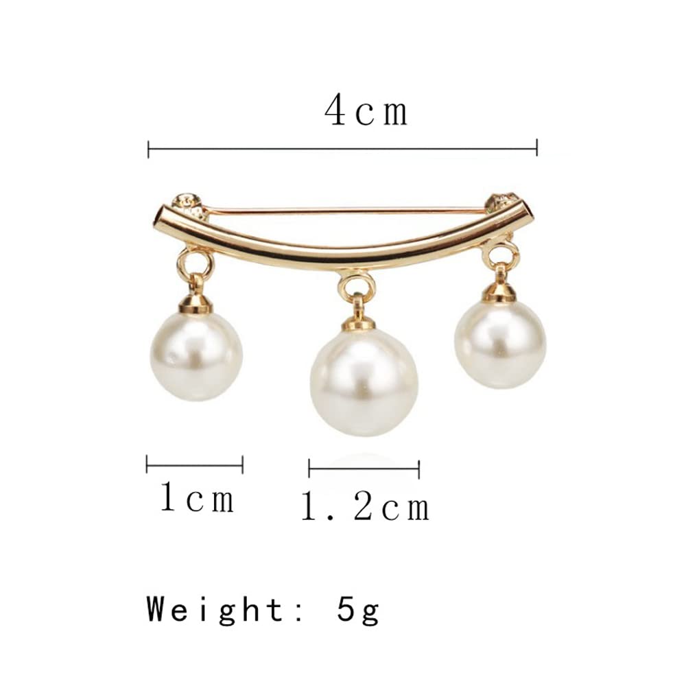 Pearl Sweater Clips for Women - Vintage Shawl & Cardigan Holders for Elegant Outfits